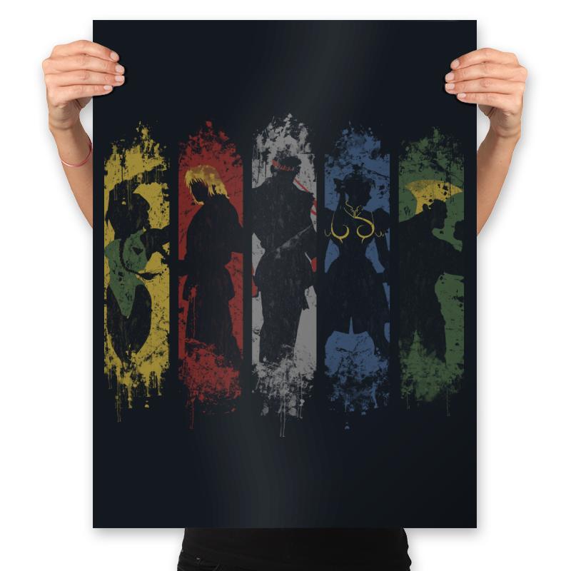 SHADOW FIGHTERS - Prints Posters RIPT Apparel 18x24 / Black