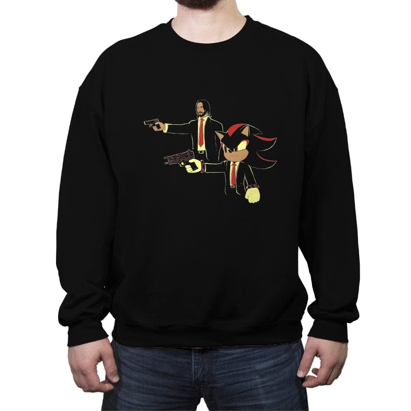 Shadowick Fiction - Crew Neck Sweatshirt Crew Neck Sweatshirt RIPT Apparel Small / Black