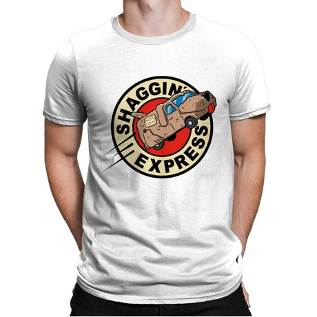 Shaggin Express - Mens Premium T-Shirts RIPT Apparel Small / White