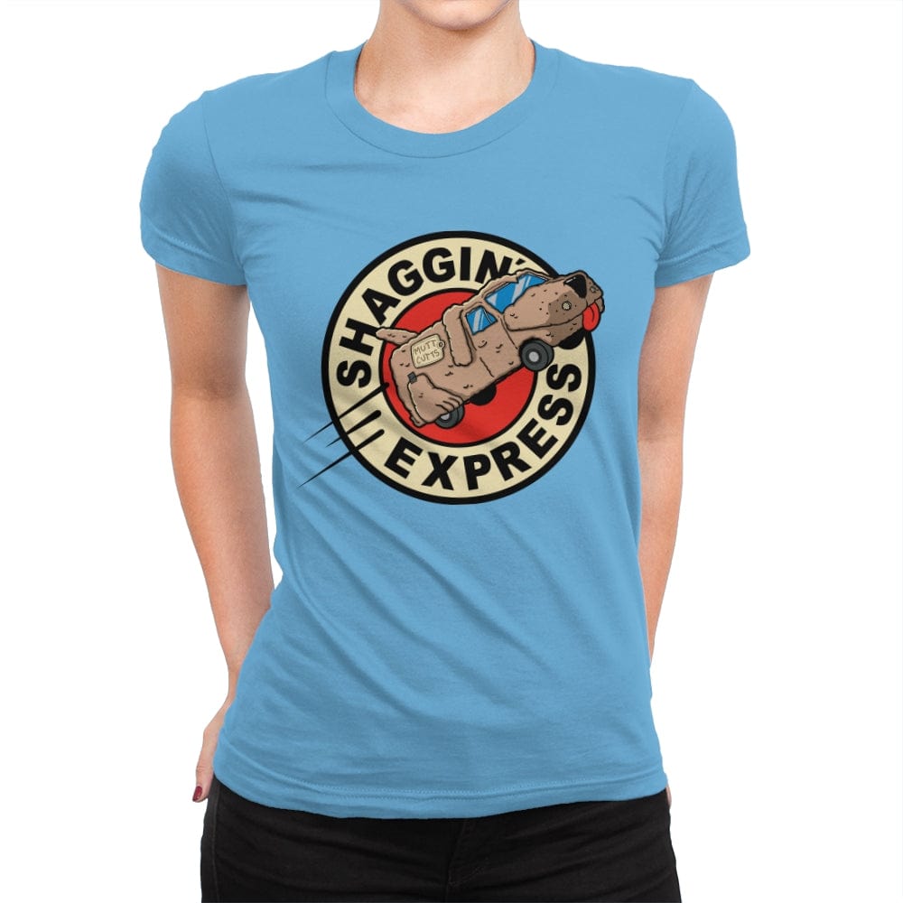 Shaggin Express - Womens Premium T-Shirts RIPT Apparel Small / Turquoise