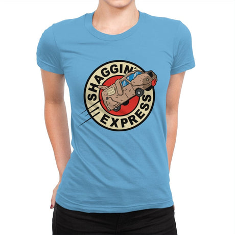Shaggin Express - Womens Premium T-Shirts RIPT Apparel Small / Turquoise