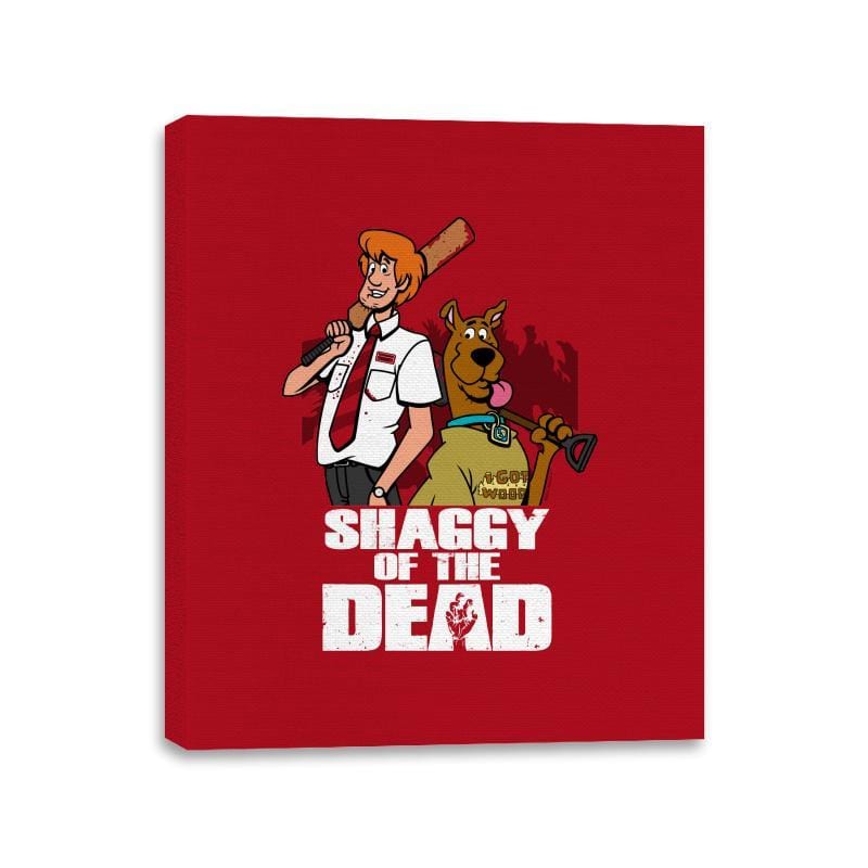 Shaggy of the Dead - Canvas Wraps Canvas Wraps RIPT Apparel 11x14 / Red