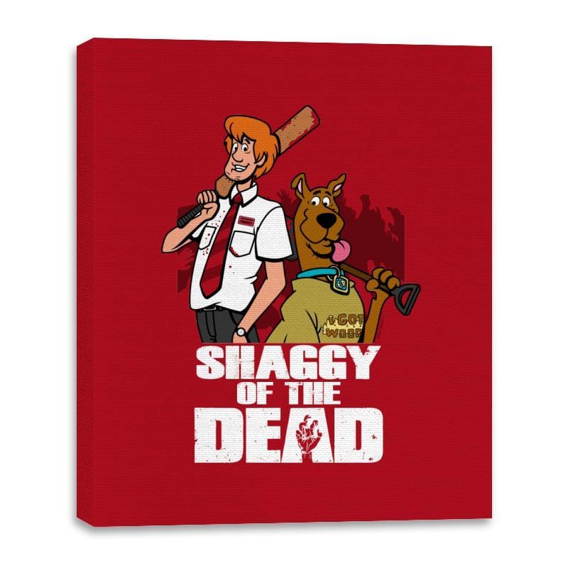 Shaggy of the Dead - Canvas Wraps Canvas Wraps RIPT Apparel 16x20 / Red