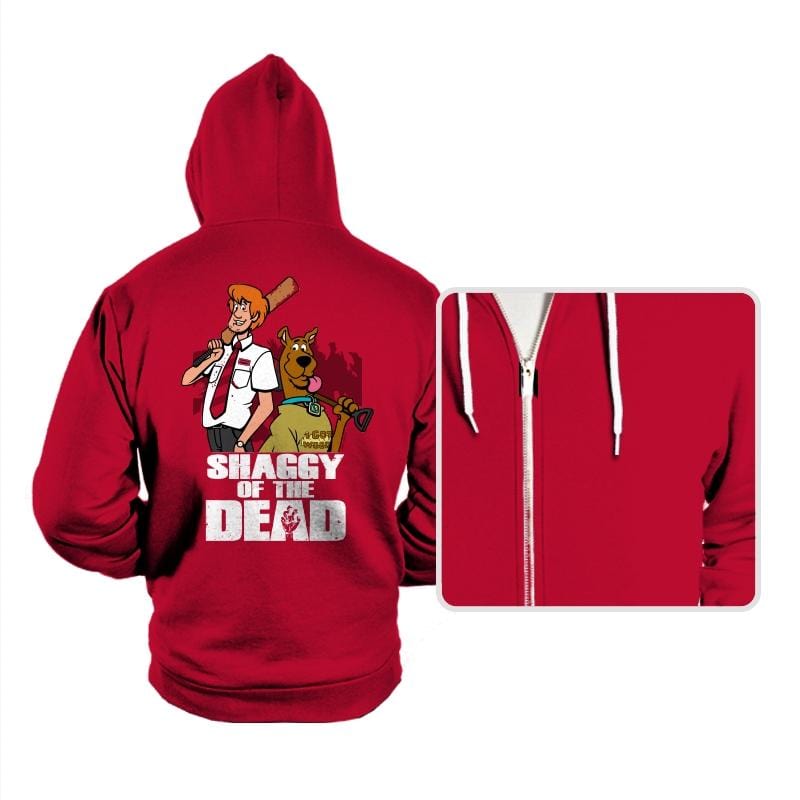 Shaggy of the Dead - Hoodies Hoodies RIPT Apparel Small / Red