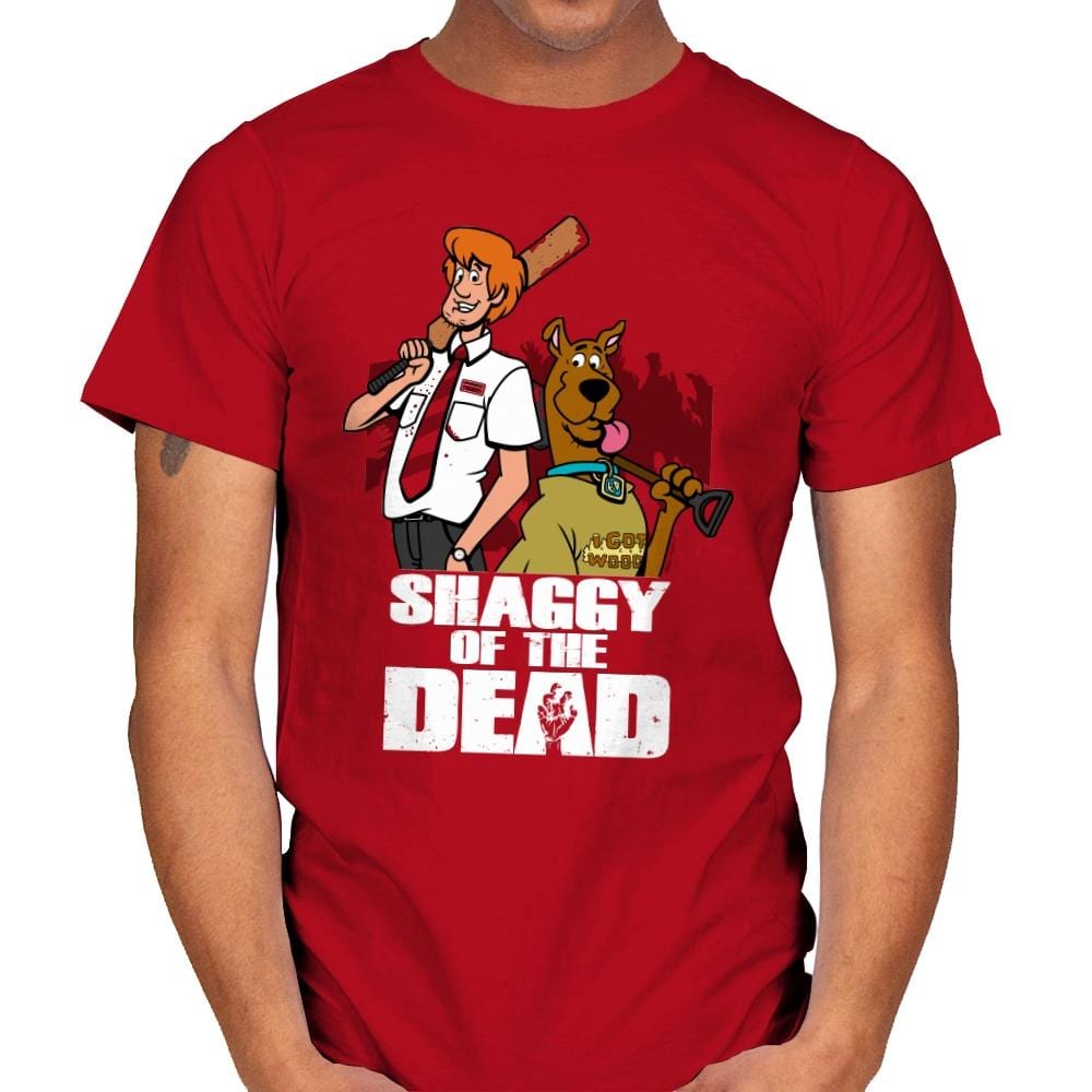 Shaggy of the Dead - Mens T-Shirts RIPT Apparel Small / Red