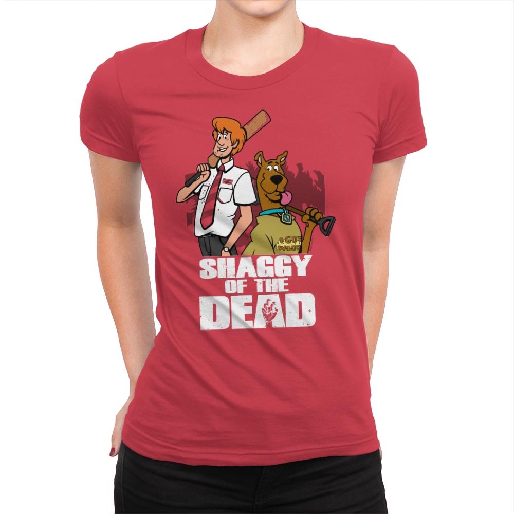 Shaggy of the Dead - Womens Premium T-Shirts RIPT Apparel Small / Red
