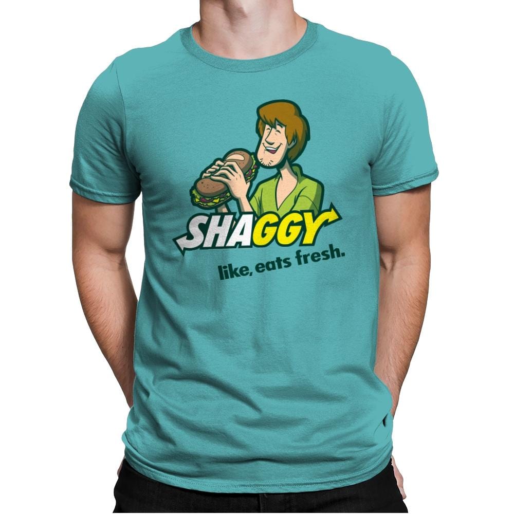 Shaggyway - Mens Premium T-Shirts RIPT Apparel Small / Tahiti Blue