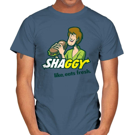 Shaggyway - Mens T-Shirts RIPT Apparel Small / Indigo Blue