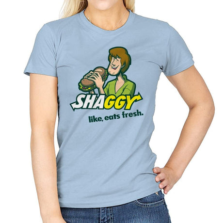 Shaggyway - Womens T-Shirts RIPT Apparel Small / Light Blue