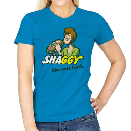Shaggyway - Womens T-Shirts RIPT Apparel Small / Sapphire