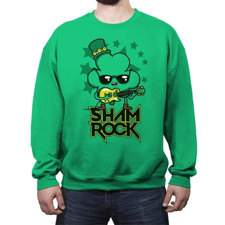 Shamrock - Crew Neck Sweatshirt Crew Neck Sweatshirt RIPT Apparel Small / Irish Green