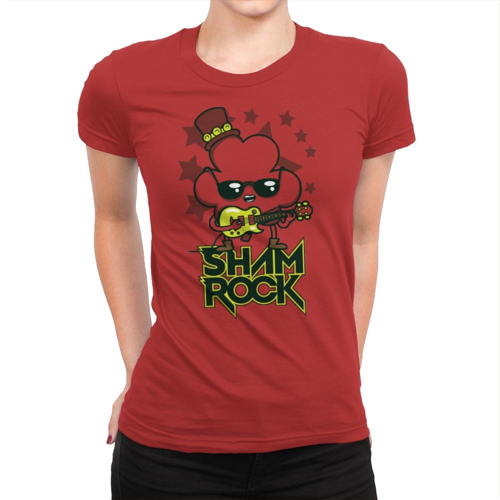 Shamrock - Womens Premium T-Shirts RIPT Apparel Small / Red