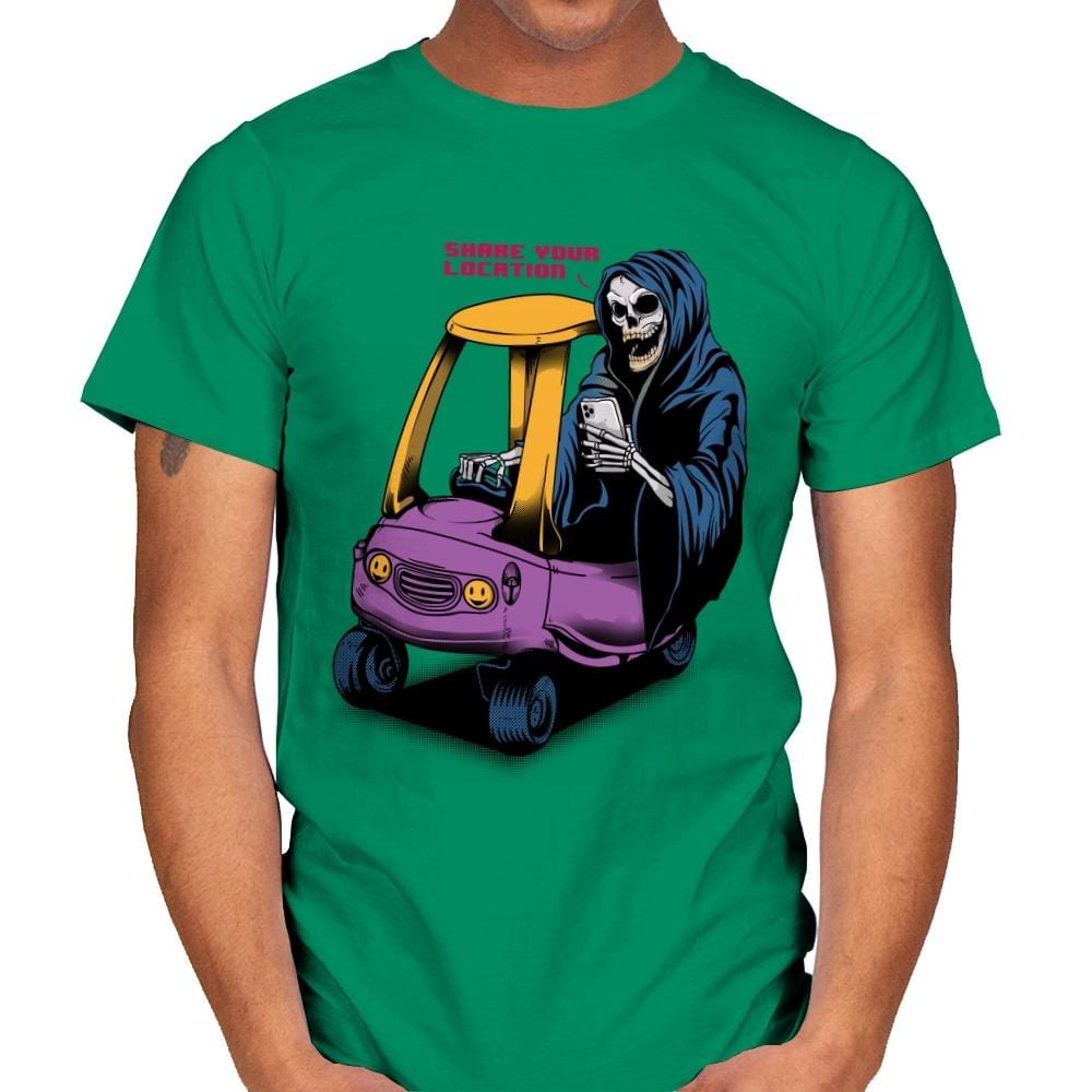 Share Your Location - Mens T-Shirts RIPT Apparel Small / Kelly