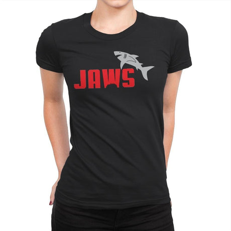 Shark Athletics - Womens Premium T-Shirts RIPT Apparel Small / Black
