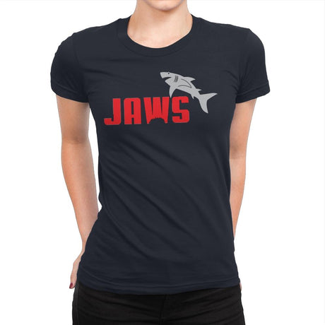 Shark Athletics - Womens Premium T-Shirts RIPT Apparel Small / Midnight Navy