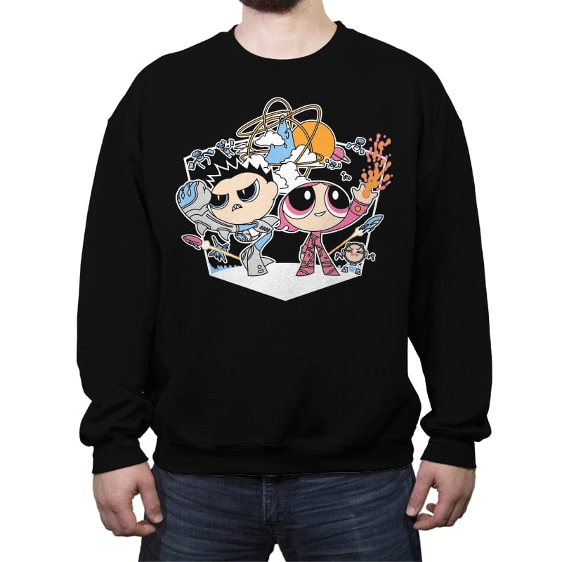 Shark & Lava - Crew Neck Sweatshirt Crew Neck Sweatshirt RIPT Apparel Small / Black