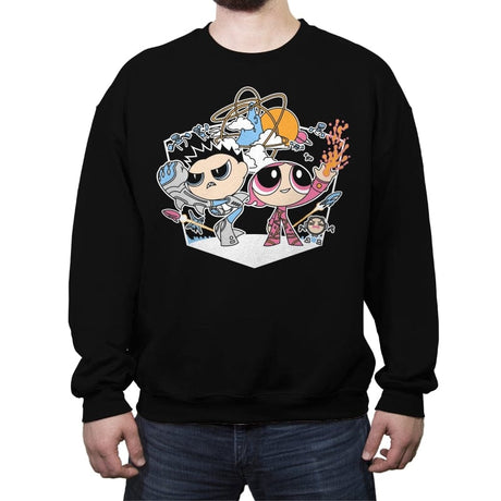 Shark & Lava - Crew Neck Sweatshirt Crew Neck Sweatshirt RIPT Apparel Small / Black