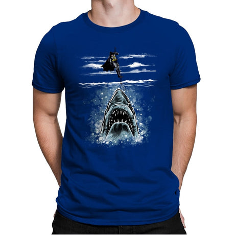 Shark Repellent - Mens Premium T-Shirts RIPT Apparel Small / Royal