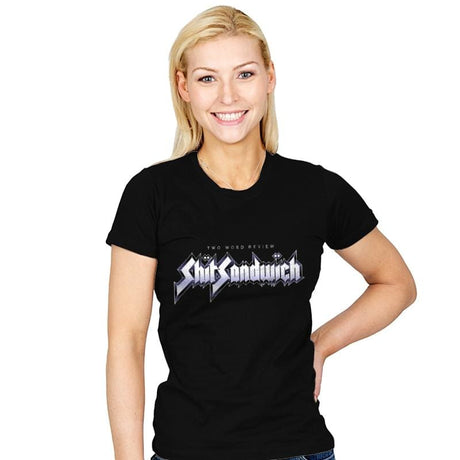 Shark Sandwich - Womens T-Shirts RIPT Apparel Small / Black