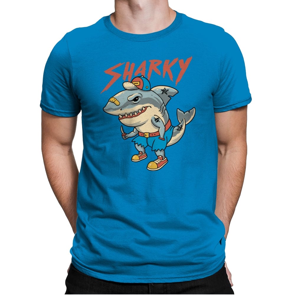 Sharky Boy - Mens Premium T-Shirts RIPT Apparel Small / Turqouise