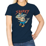 Sharky Boy - Womens T-Shirts RIPT Apparel Small / Navy