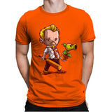 Shaun vs Zombies - Art Attack - Mens Premium T-Shirts RIPT Apparel Small / Classic Orange