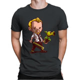Shaun vs Zombies - Art Attack - Mens Premium T-Shirts RIPT Apparel Small / Heavy Metal