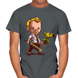 Shaun vs Zombies - Art Attack - Mens T-Shirts RIPT Apparel Small / Charcoal