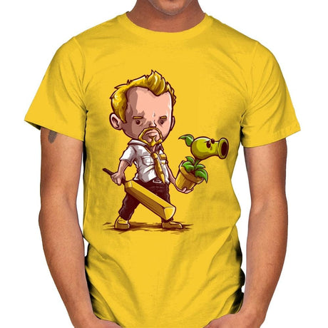 Shaun vs Zombies - Art Attack - Mens T-Shirts RIPT Apparel Small / Daisy