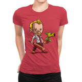 Shaun vs Zombies - Art Attack - Womens Premium T-Shirts RIPT Apparel Small / Red