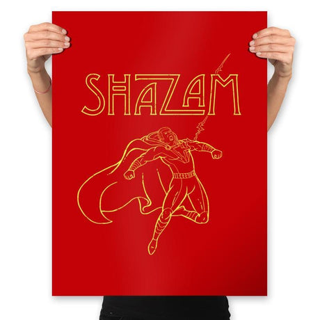 Shazeppelin - Prints Posters RIPT Apparel 18x24 / Red