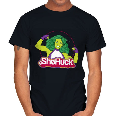 She Huck - Mens T-Shirts RIPT Apparel Small / Black
