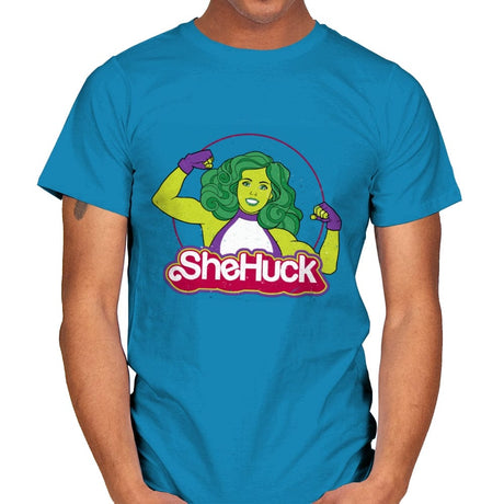 She Huck - Mens T-Shirts RIPT Apparel Small / Sapphire
