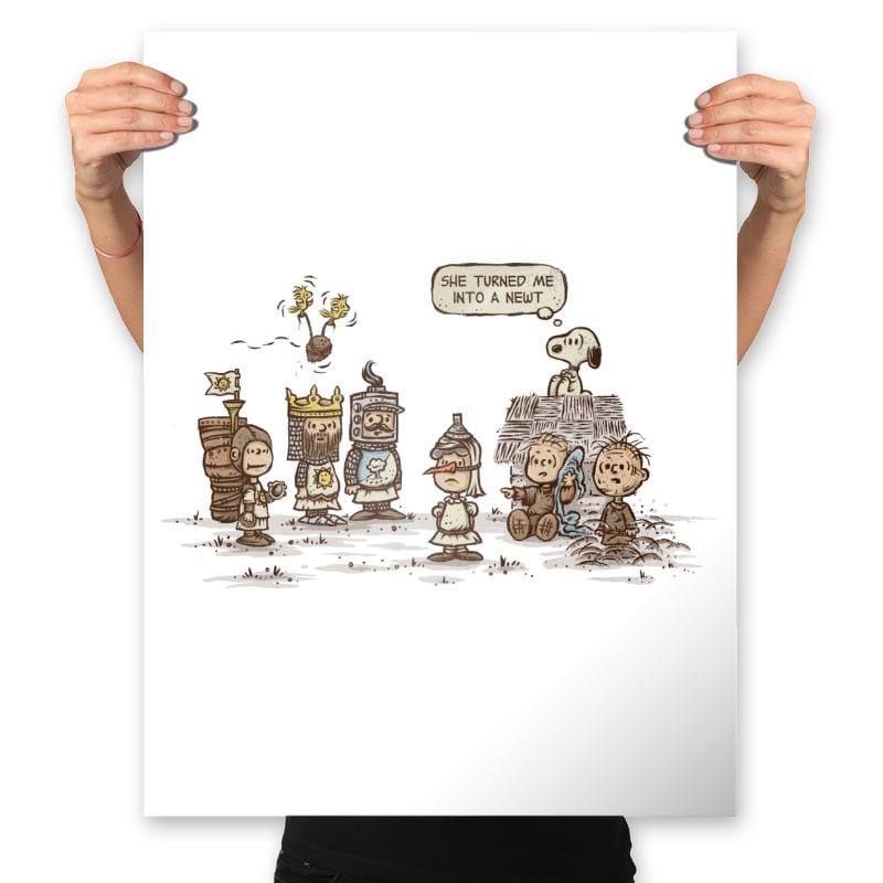 She turned me into a Newt - Prints Posters RIPT Apparel 18x24 / White