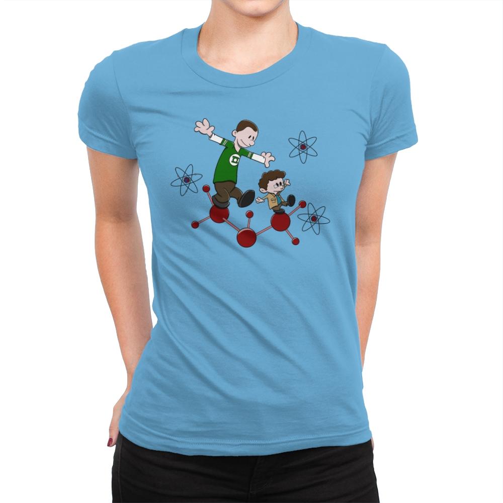 Sheldon e Leonard - Womens Premium T-Shirts RIPT Apparel Small / Turquoise