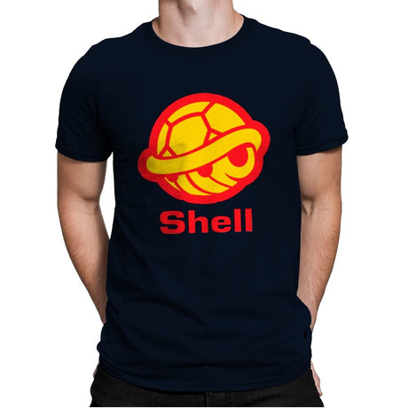 Shell - Mens Premium T-Shirts RIPT Apparel Small / Midnight Navy