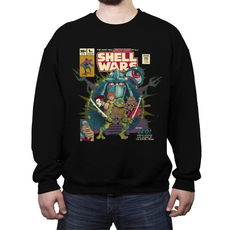 Shell Wars - Crew Neck Sweatshirt Crew Neck Sweatshirt RIPT Apparel