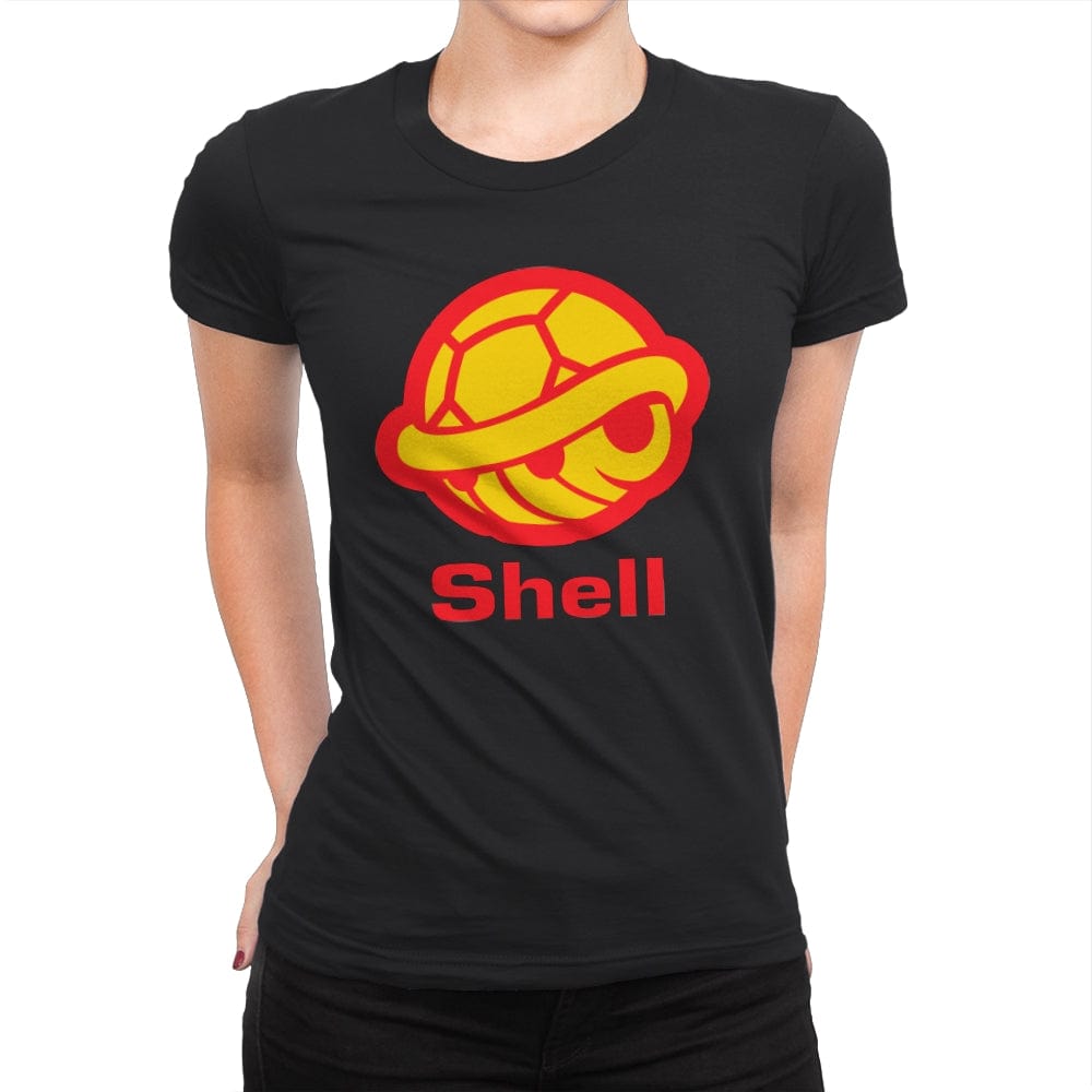 Shell - Womens Premium T-Shirts RIPT Apparel Small / Black