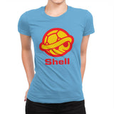 Shell - Womens Premium T-Shirts RIPT Apparel Small / Turquoise