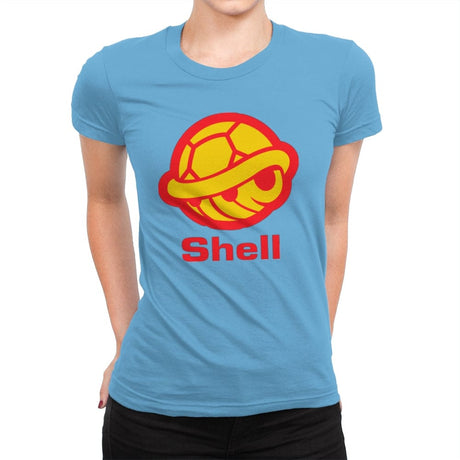 Shell - Womens Premium T-Shirts RIPT Apparel Small / Turquoise