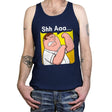 Shh Aaaa - Tanktop Tanktop RIPT Apparel X-Small / Navy