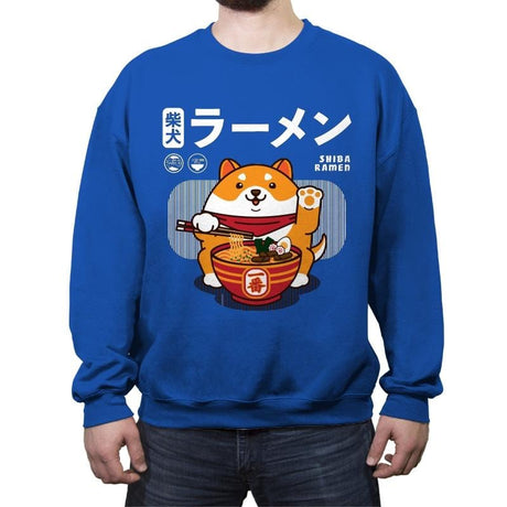 Shiba Ramen - Crew Neck Sweatshirt Crew Neck Sweatshirt RIPT Apparel Small / Royal