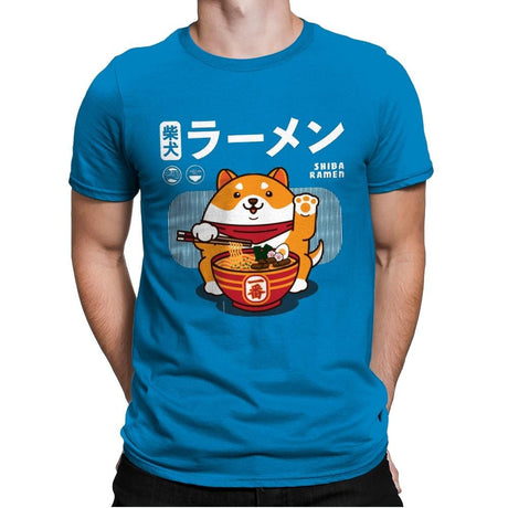 Shiba Ramen - Mens Premium T-Shirts RIPT Apparel Small / Turqouise