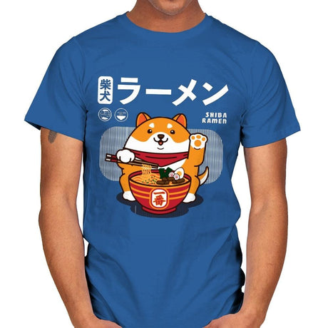 Shiba Ramen - Mens T-Shirts RIPT Apparel Small / Royal