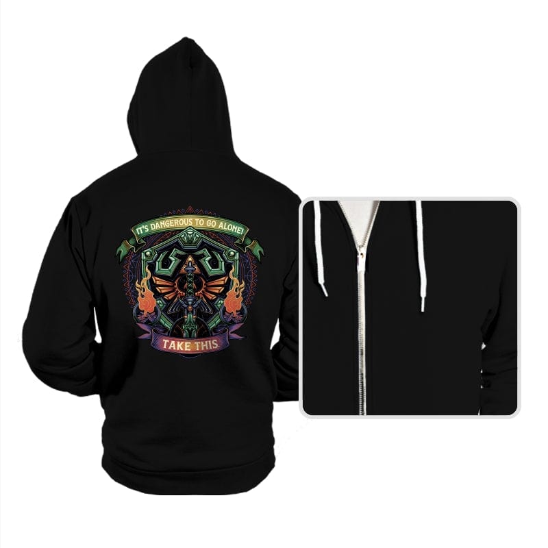 Shield and Sword - Hoodies Hoodies RIPT Apparel Small / Black