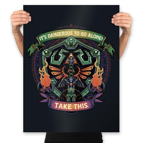 Shield and Sword - Prints Posters RIPT Apparel 18x24 / Black