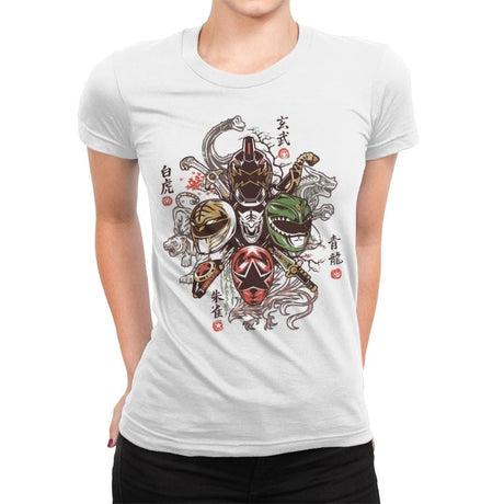 Shijin Rangers - Best Seller - Womens Premium T-Shirts RIPT Apparel Small / White