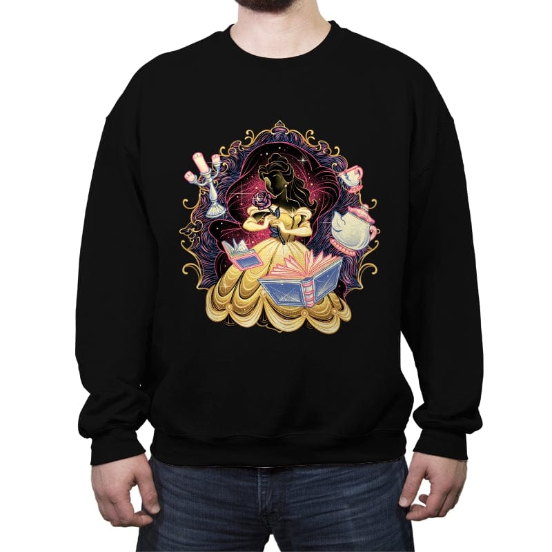 Shining Beauty - Crew Neck Sweatshirt Crew Neck Sweatshirt RIPT Apparel Small / Black