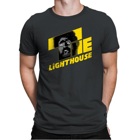 Shining Lighthouse - Mens Premium T-Shirts RIPT Apparel Small / Heavy Metal