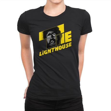 Shining Lighthouse - Womens Premium T-Shirts RIPT Apparel Small / Black